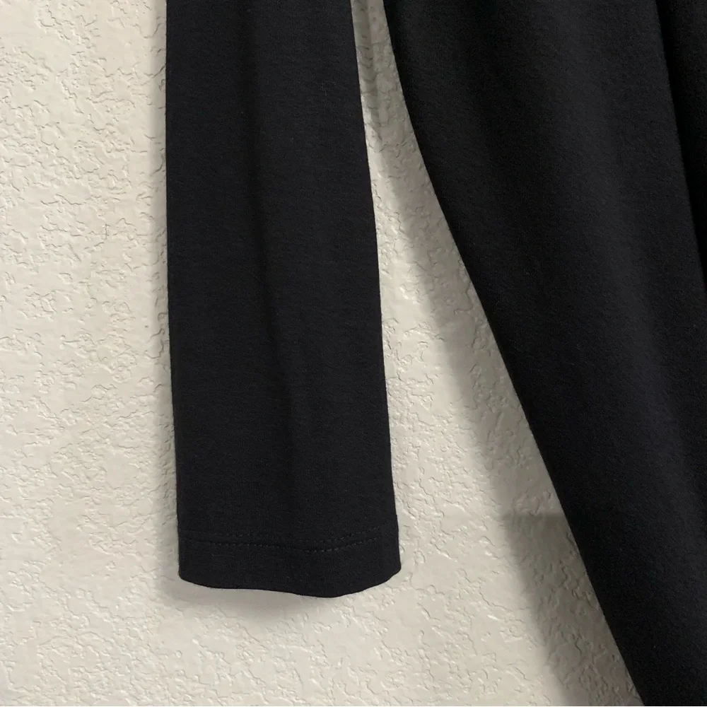 Alembika Top Womens 4 Lagenlook Asymmetrical Seam Oversized Drape Black US XL - Picture 6 of 16